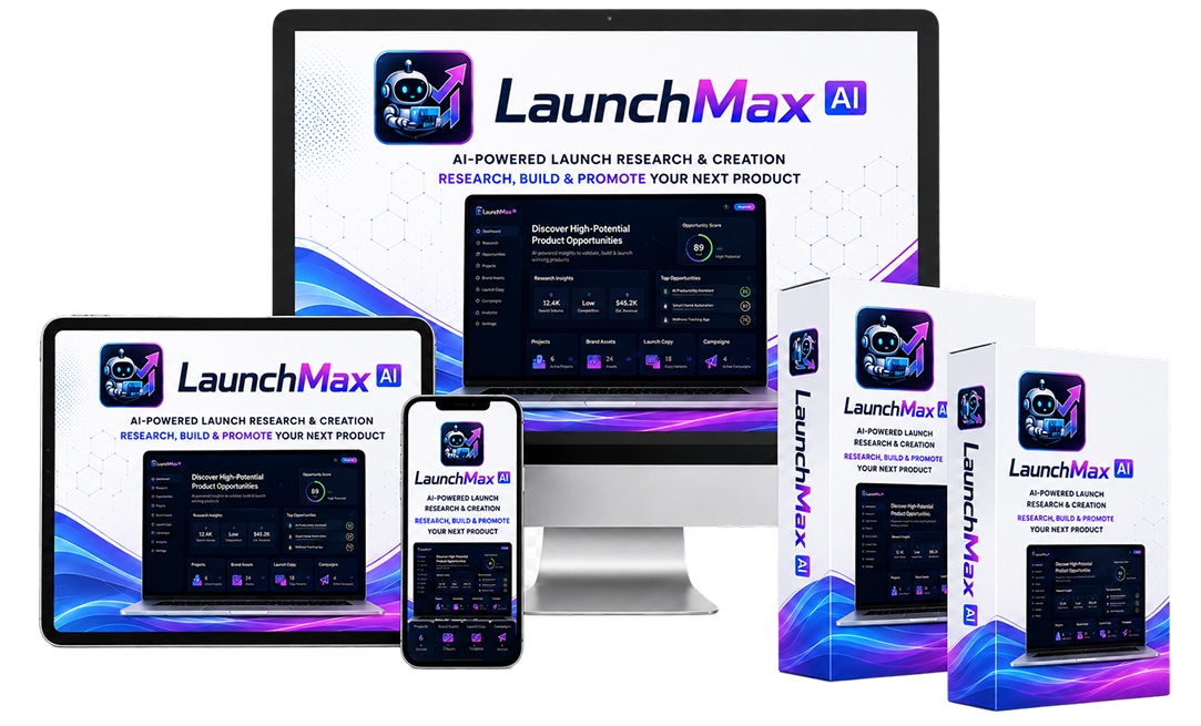 LaunchMax AI workspace screenshot